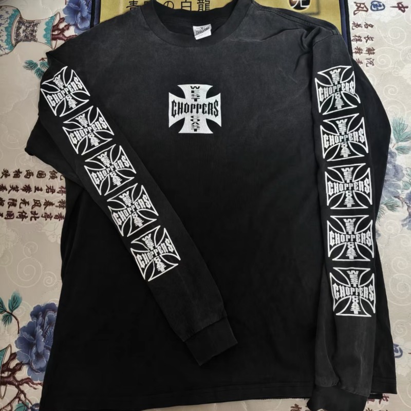 Cactus Jack Tee - Retro Sprane Stare Czarne Koszulki z