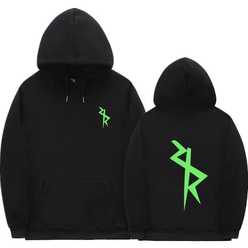 Streetwear Brand Graphic Designer - Bluza z kapturem w futurystycznym stylu,