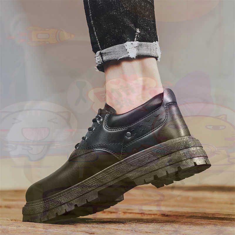Streetwear Brand Canada - Ciemna skóra naturalna Modne tenisówki Tenisowe