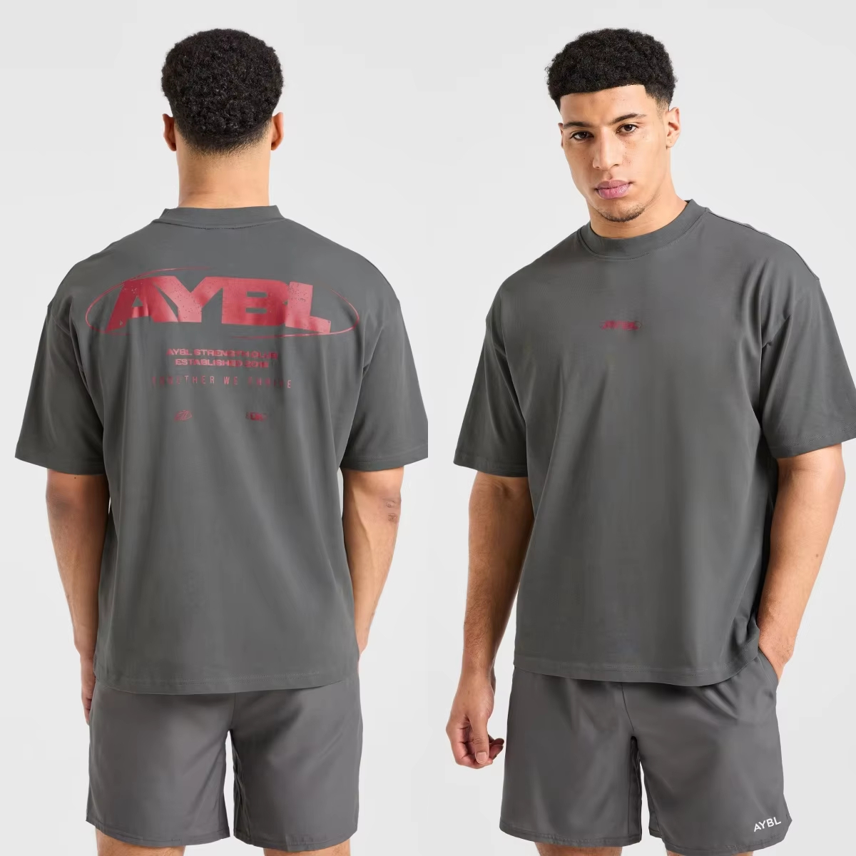 Streetwear Brand With A Logo - Klasyczna koszulka z logo GYM, marka