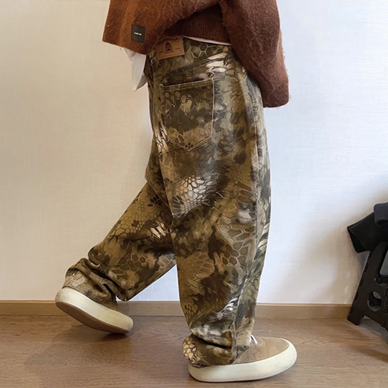 Nowe męskie eleganckie dżinsy  – Streetwear Brand Graphic Designer recenzja i cena