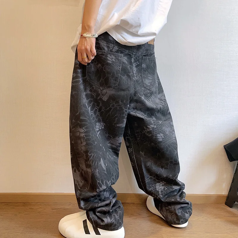 Nowe męskie eleganckie dżinsy  – Streetwear Brand Graphic Designer recenzja i cena