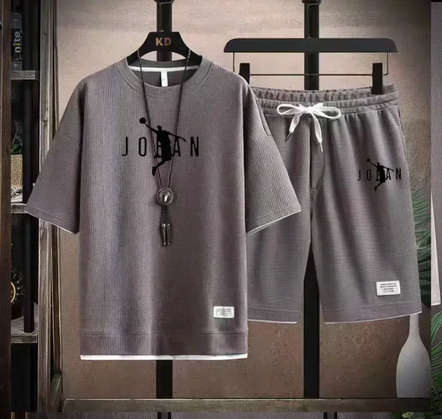 Męski letni zestaw 2-częściowy – Streetwear Outfit Brand recenzja i cena